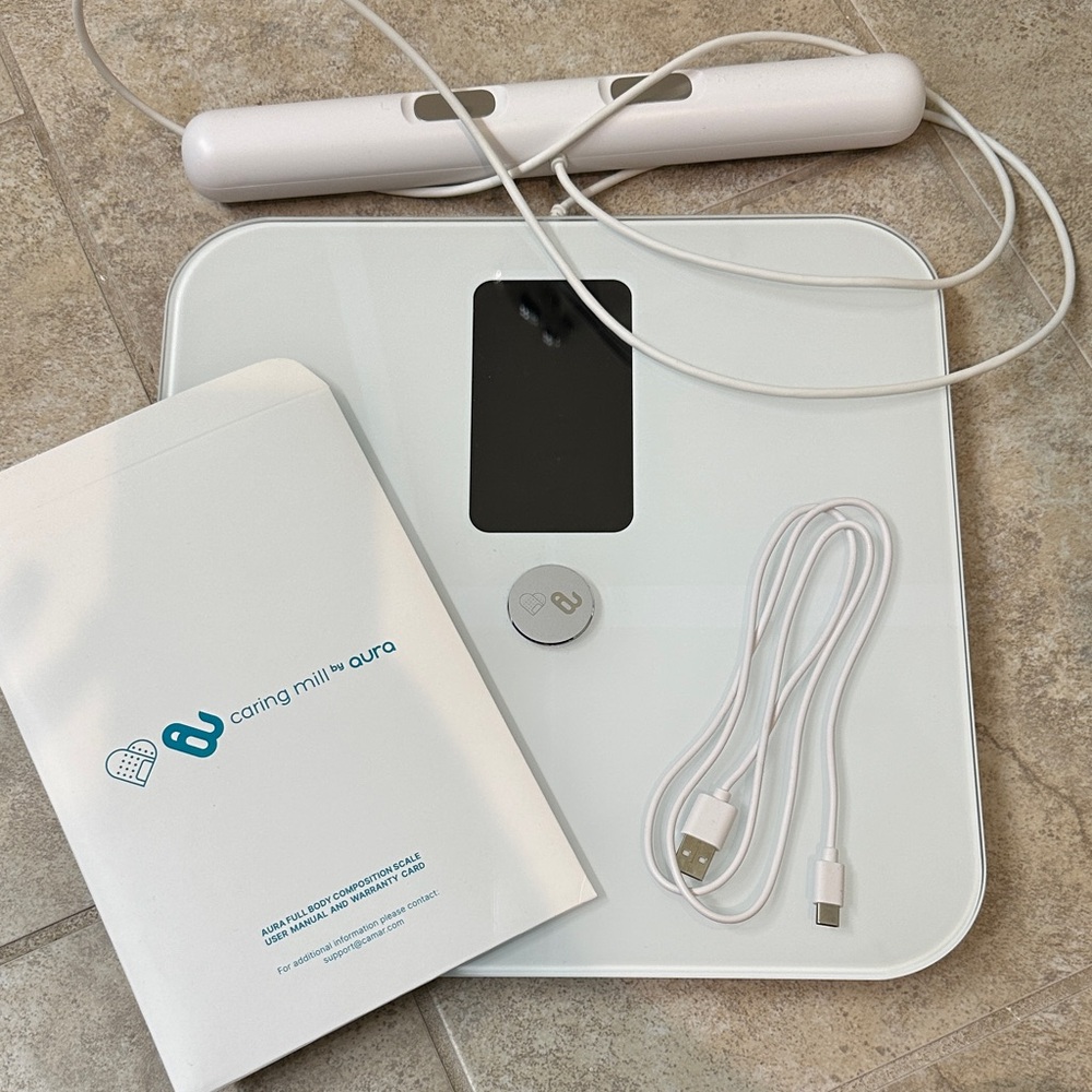 Caring Mill Aura Smart Scale with Accessories brand new without box